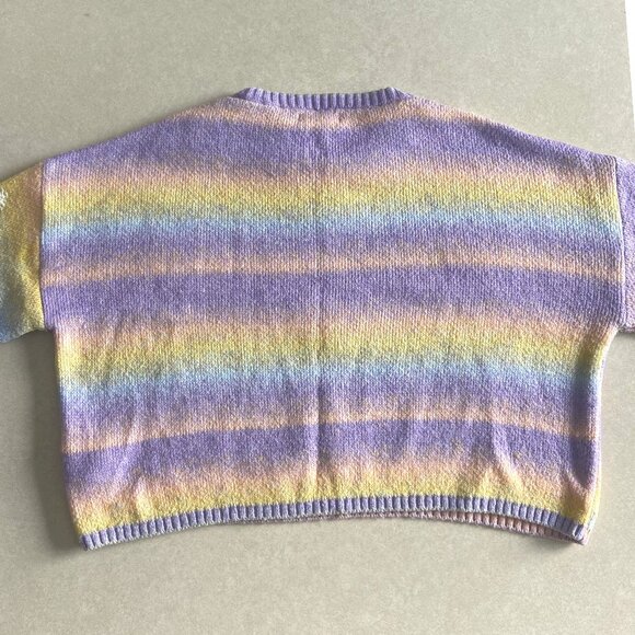 Stradivarius Heart Detail Pattern Rainbow Sweater ASO Enid Sinclair - Picture 3 of 8
